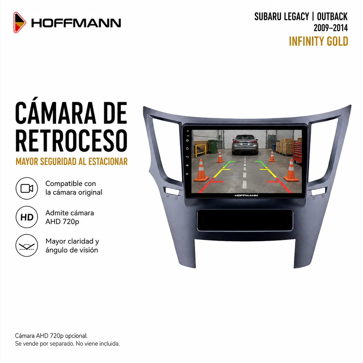 Subaru Legacy Outback 2009 al 2014 Hoffmann Infinity Gold Apple CarPlay & Android Auto - Image 4